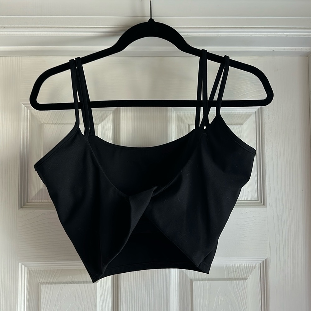 Padded Backless Yoga Crop Tank Top Twist
Back Cami